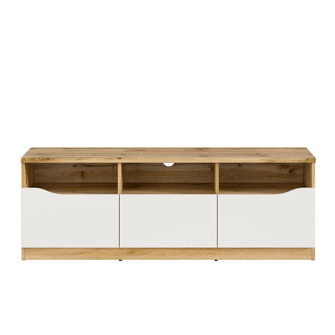 TV Stolek Nuis - Black Red White - BRW