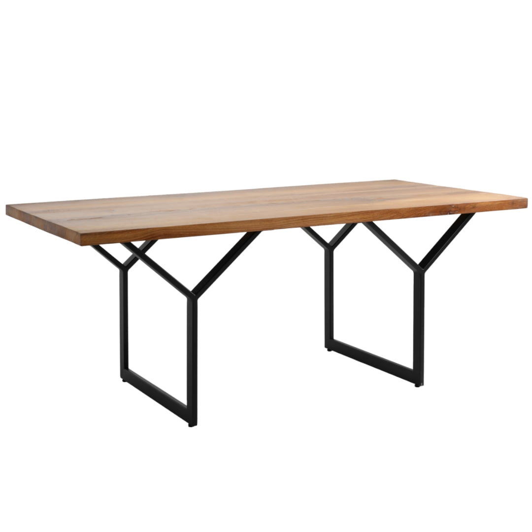 

Stůl na kovových rámech do jídelny 180 Longo Solid Wood - CustomForm