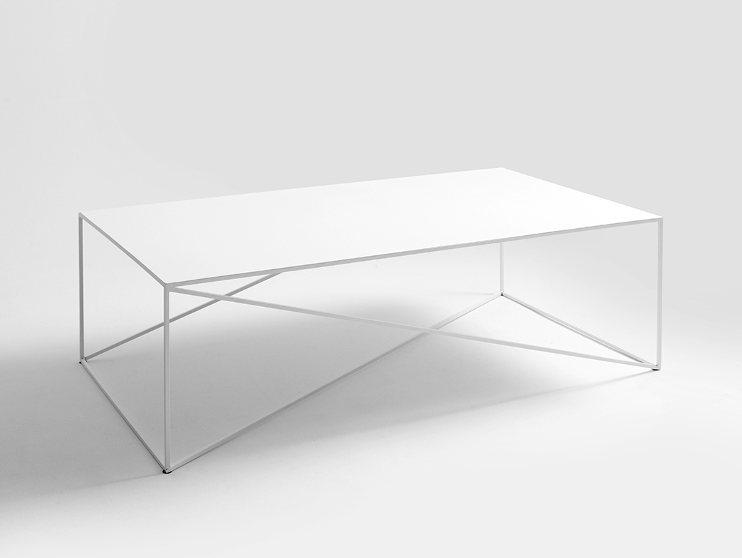 Levně Konferenční stolek na kovových rámech 140x80 cm Memo Metal - CustomForm
