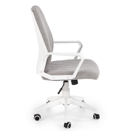 Čalouněné pracovní křeslo Spin 2 světle šedé-bílé - Halmar