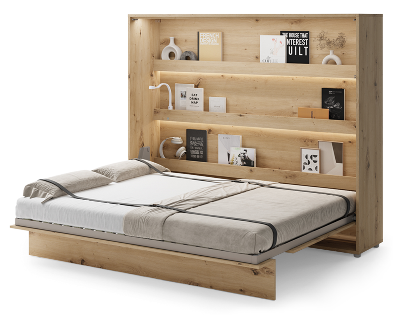 Sklápěcí postel nízká 160 Bed Concept - Lenart
