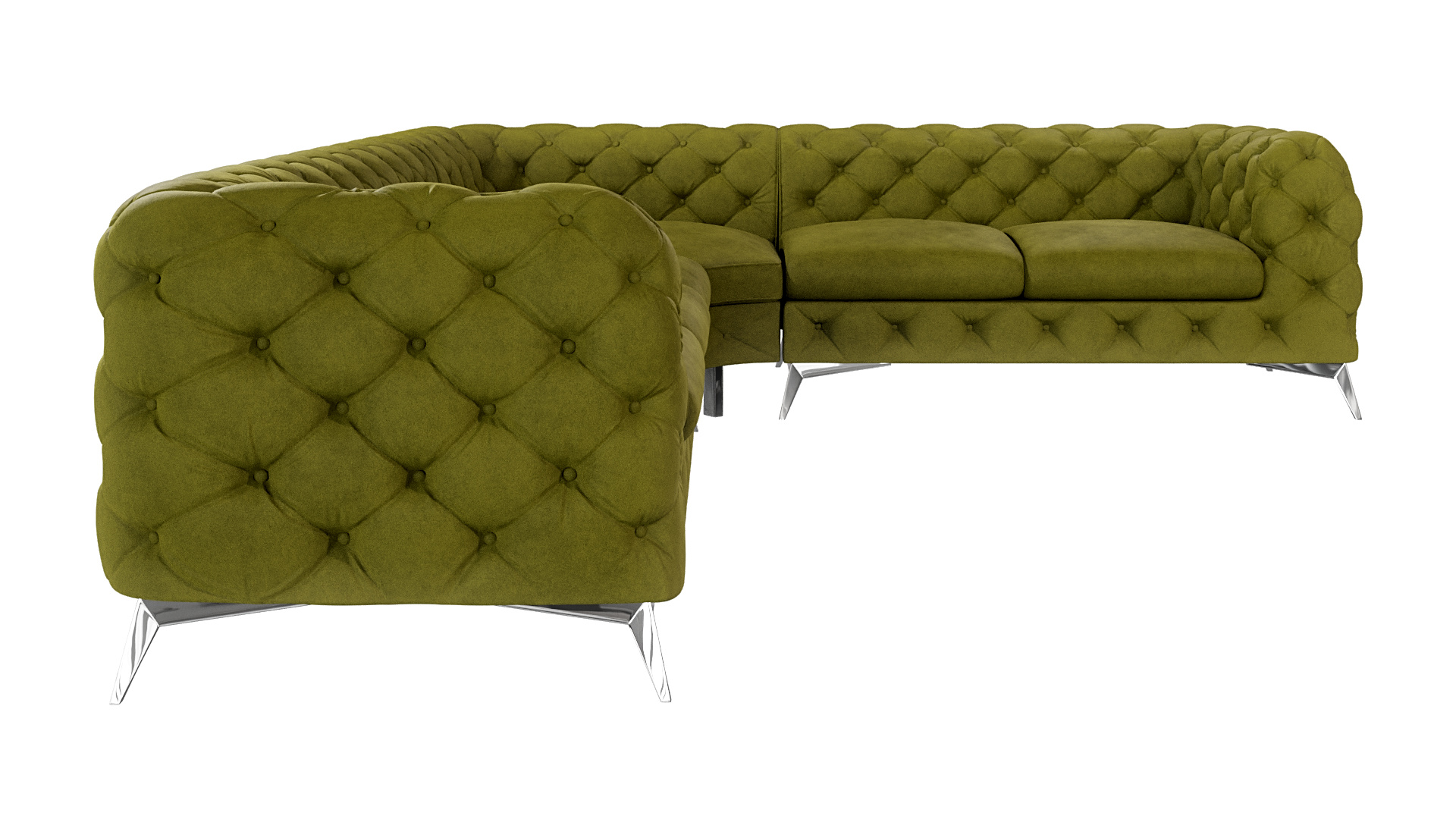 Levně Rohová pohovka Chesterfield Chelsea - Meble Ropez