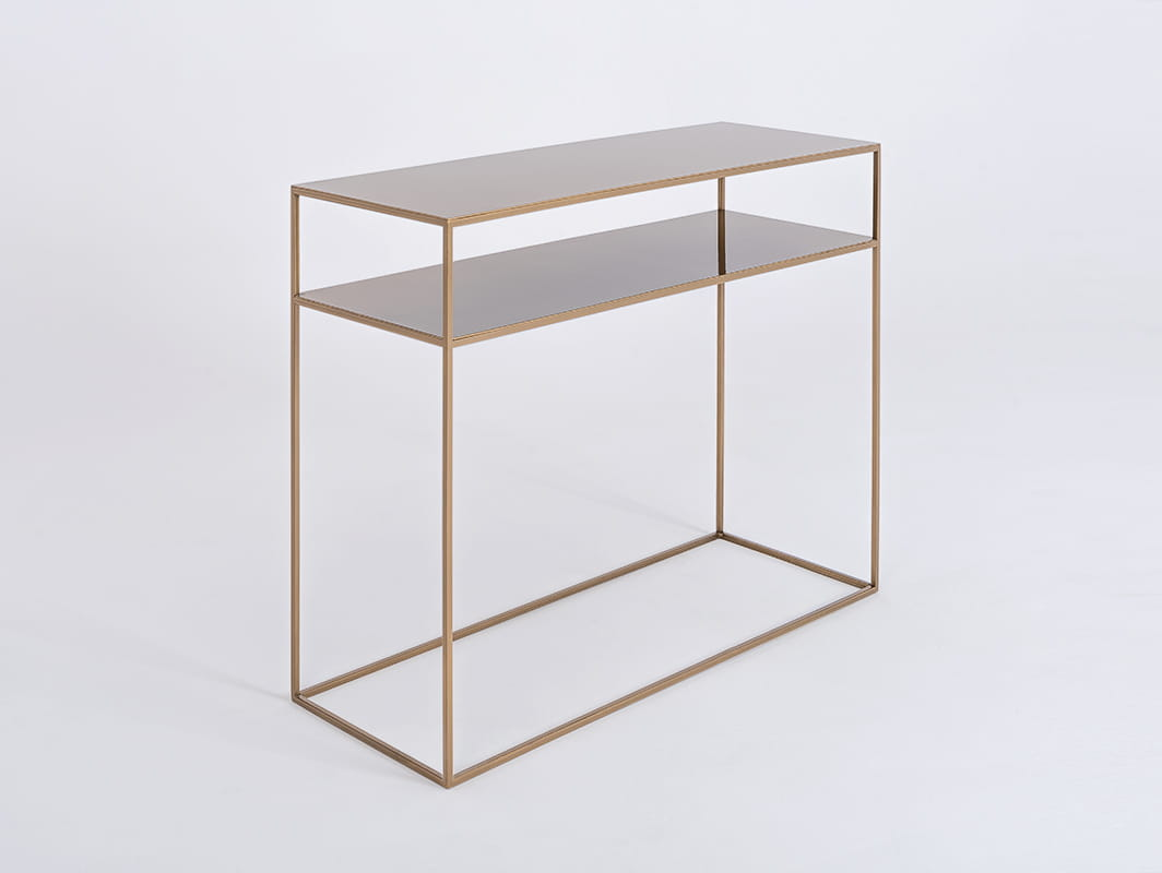 

Konzolový stolek na kovových rámech do obývacího pokoje Tensio 2 Floor 100x35 cm - CustomForm