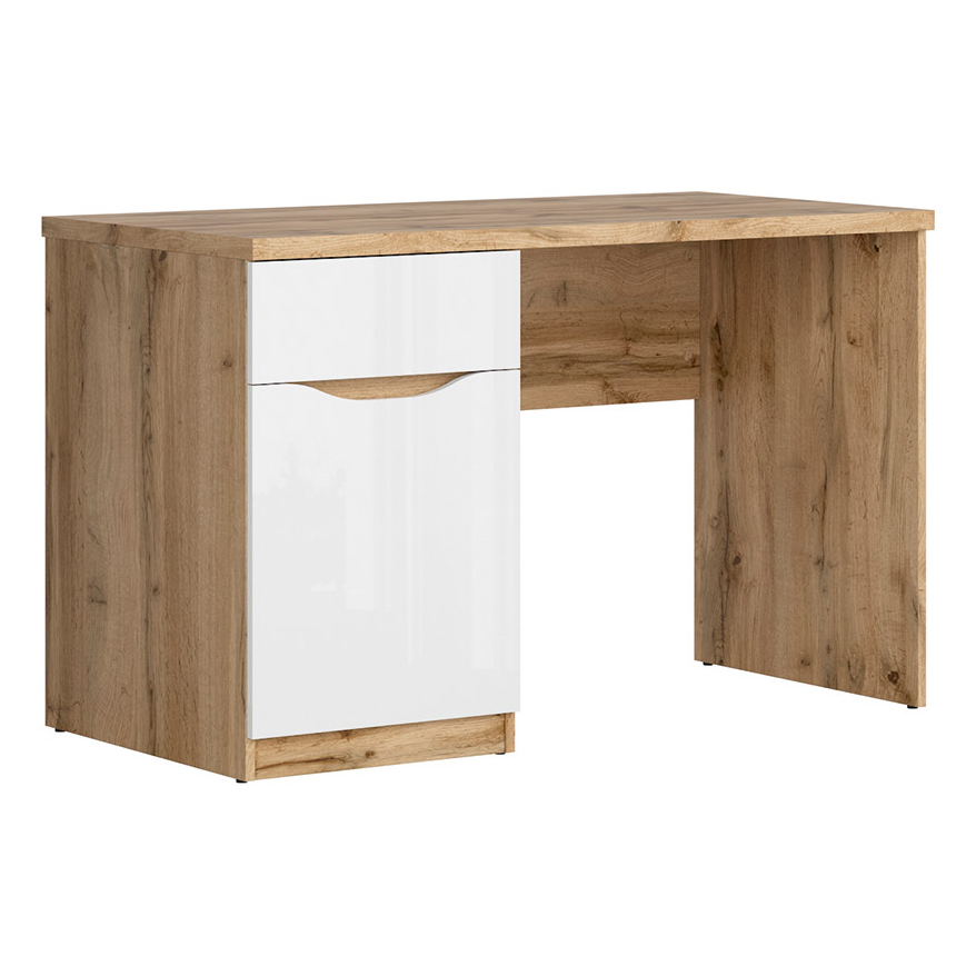 Levně Psací stůl Nuis - Black Red White - BRW