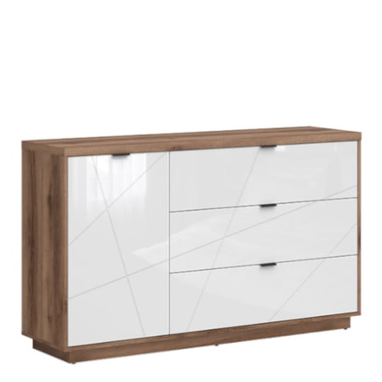 Komoda Forn - Black Red White - BRW