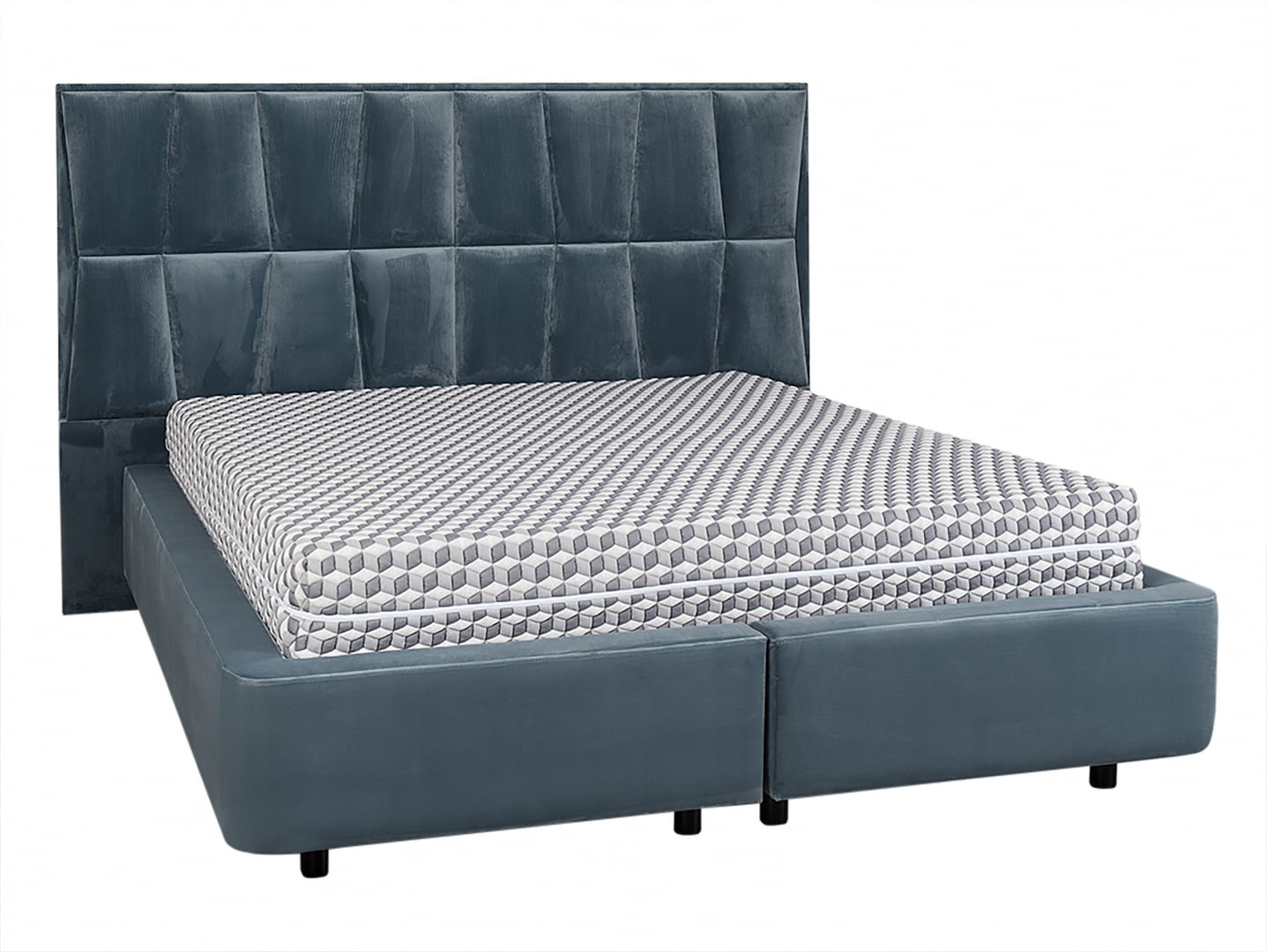 

Čalouněná postel 160 s prošívaným čelem do ložnice Moon - CustomForm