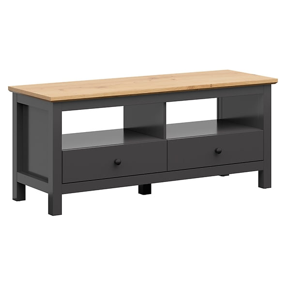 

Moderní TV stolek se šuplíky do salónu Hesen - Black Red White - BRW