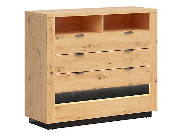 

Komoda se šuplíky do obývacího pokoje Ostia - Black Red White - BRW