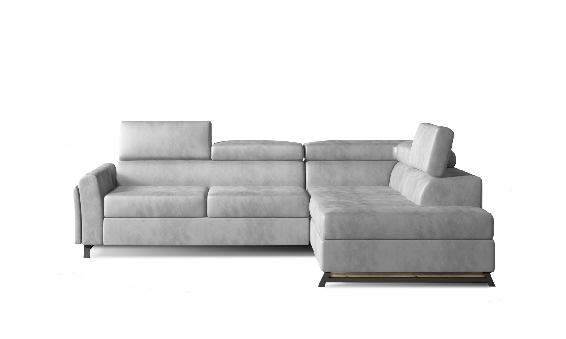 

Rohová sedací souprava pravá pro každodenní spaní s mechanismem rozkládání typu delfín a úložným prostorem na lůžkoviny Kairos - ELTAP