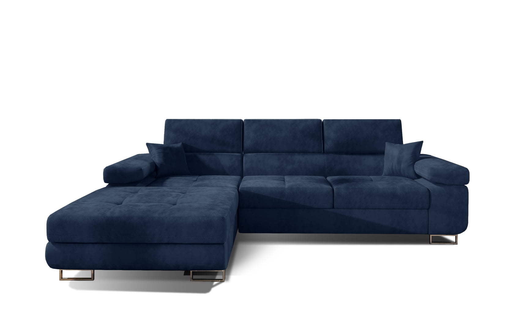 

Rohová sedací souprava levá pro každodenní spaní s mechanismem rozkládání typu delfín a úložným prostorem na lůžkoviny Armando - ELTAP