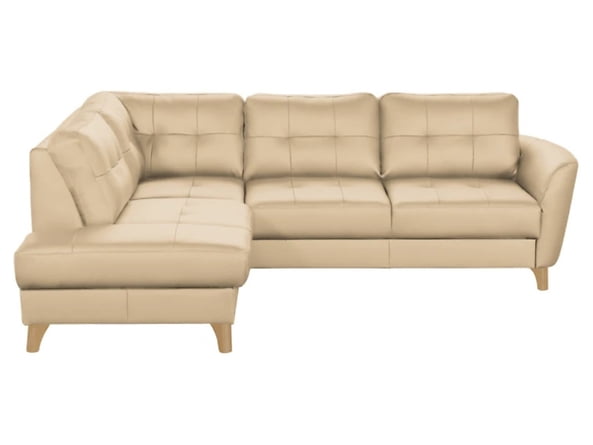 

Prošívaná rohová sedací souprava levá s mechanismem rozkládání typu delfín a úložným prostorem na lůžkoviny Vista - Black Red White - BRW