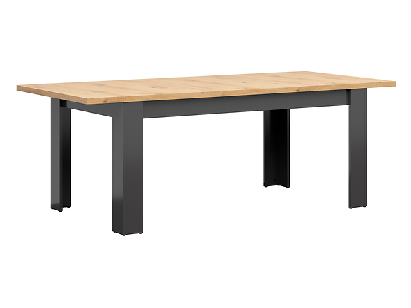 Levně Velký rozkládací stůl do jídelny Hesen - Black Red White - BRW