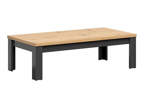 Moderní nízký konferenční stolek do obývacího pokoje Hesen - Black Red White - BRW