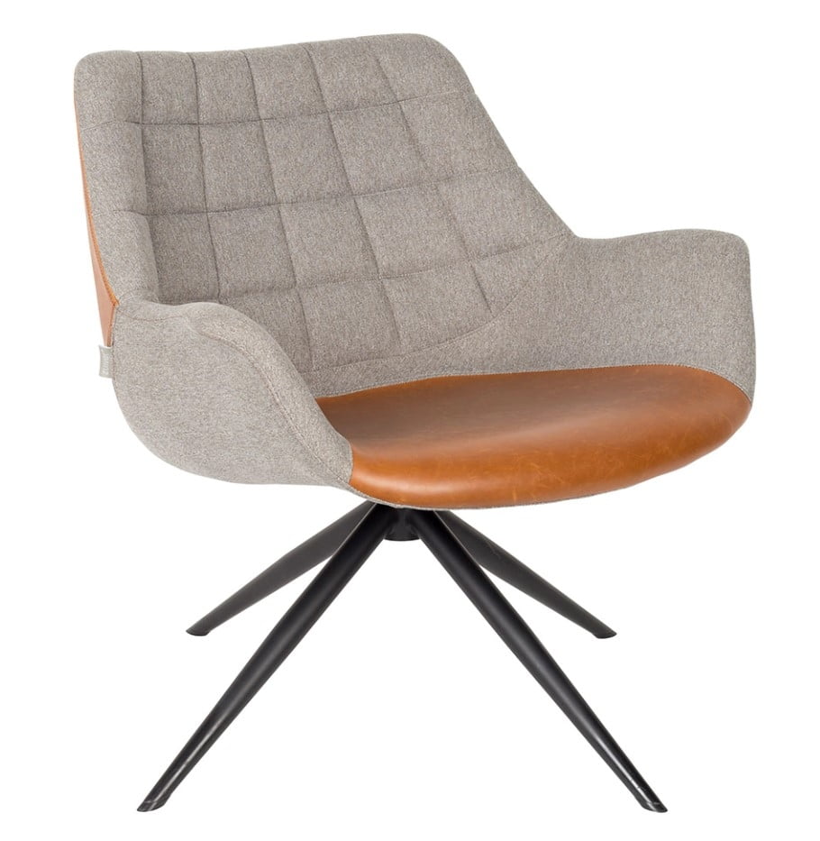 

Křeslo lounge Doulton hnědé - Zuiver