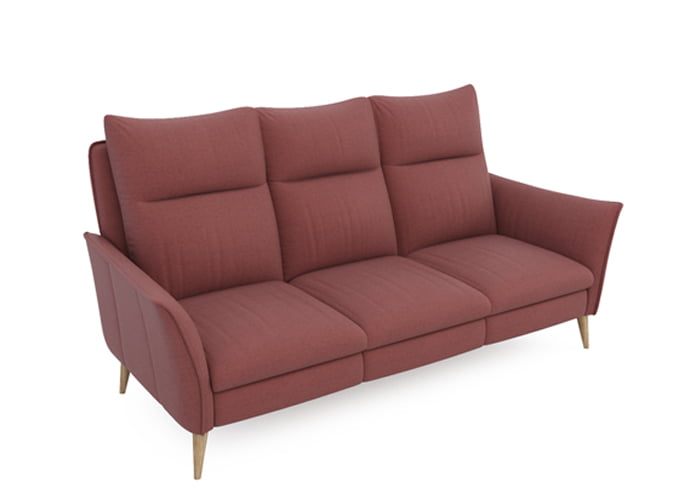 

Elegantní 3-místná pohovka s vysokým opěradlem do obývacího pokoje Ines - Bydgoskie Meble