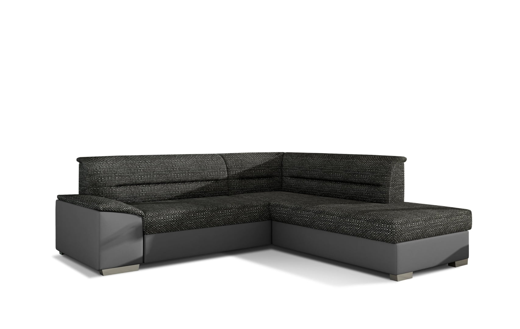 

Rohová sedací souprava Verso pravá s funkcí spaní typu delfín a úložným prostorem - ELTAP