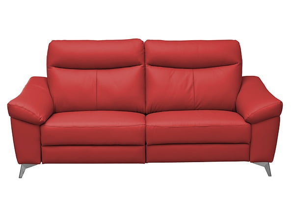 3-místná pohovka Luna - Black Red White - BRW