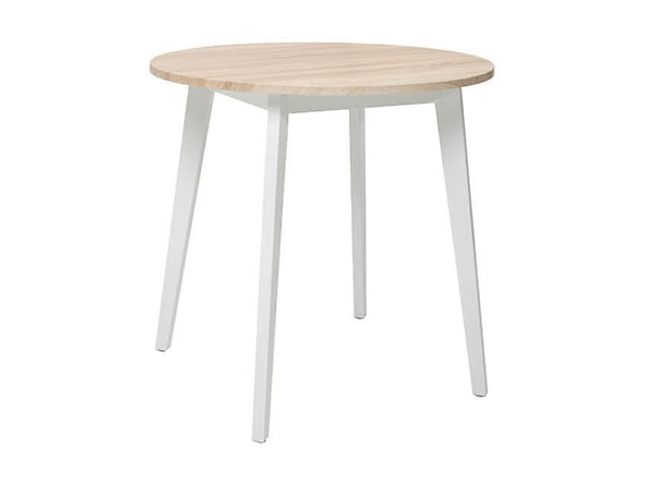 

Moderní kulatý stůl do jídelny Keita - Black Red White - BRW