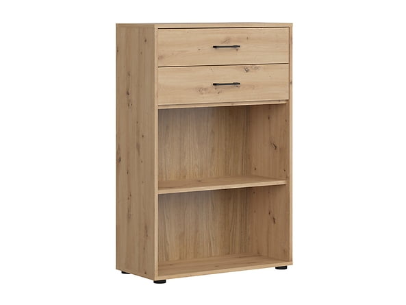 

Otevřený regál se zásuvkami do kanceláře nebo pracovny Space Office - Black Red White - BRW