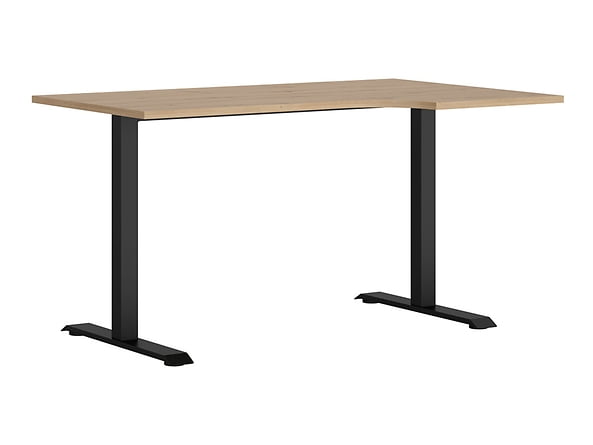 

Praktický, rohový psací stůl 140, pravý, do kanceláře nebo pracovny Space Office - Black Red White - BRW