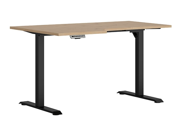 

Rohový psací stůl 140 levý s elektrickým nastavením výšky, do kanceláře nebo pracovny Space Office - Black Red White - BRW