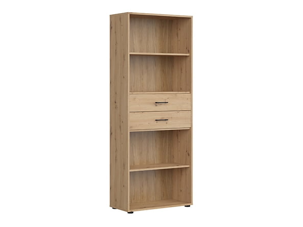 

Otevřený regál se zásuvkami do kanceláře nebo pracovny Space Office - Black Red White - BRW