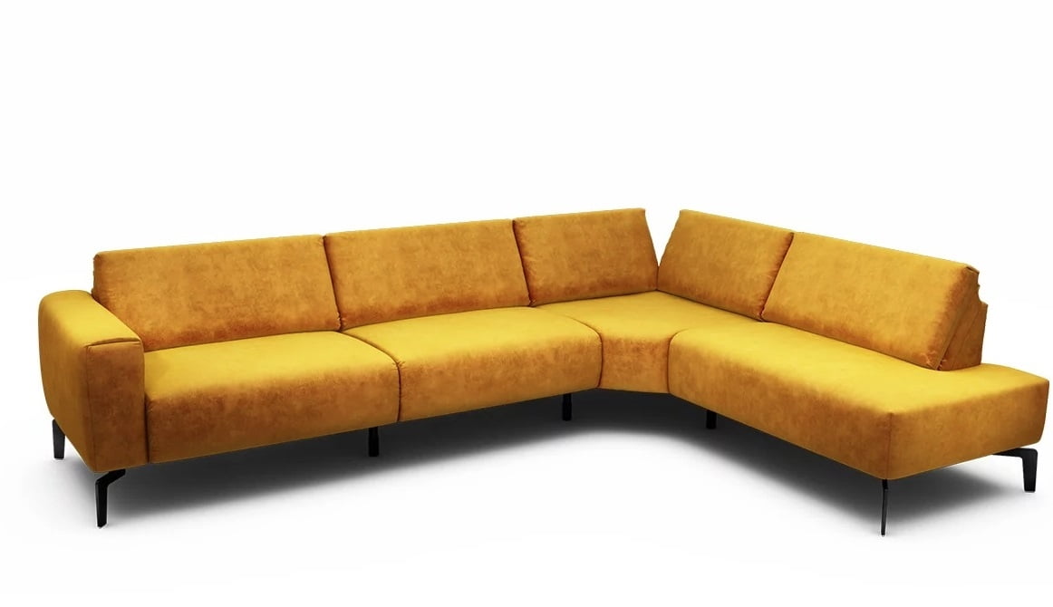 

Velká nerozkládací rohová pohovka Cosy, pravá bez úložného prostoru - Sensoo