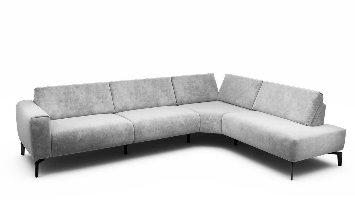 

Velká nerozkládací rohová pohovka Cosy, pravá bez úložného prostoru - Sensoo