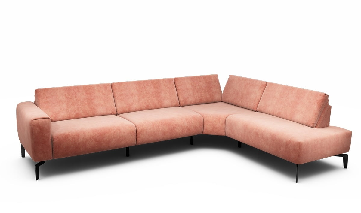 

Velká nerozkládací rohová pohovka Cosy, pravá bez úložného prostoru - Sensoo