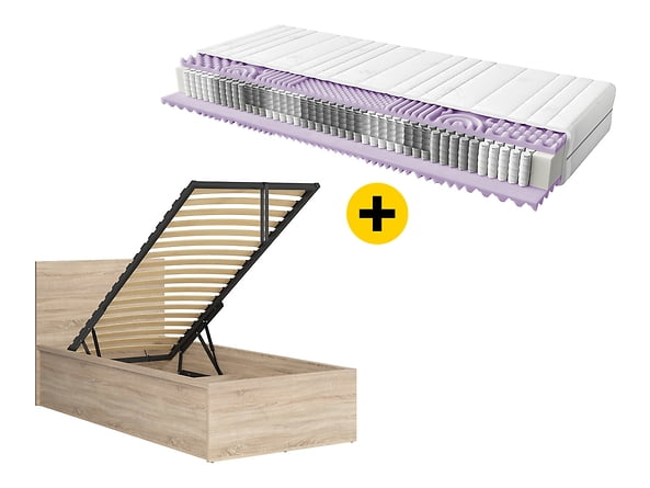 Postel do ložnice Tetrix 90 B - Black Red White - BRW