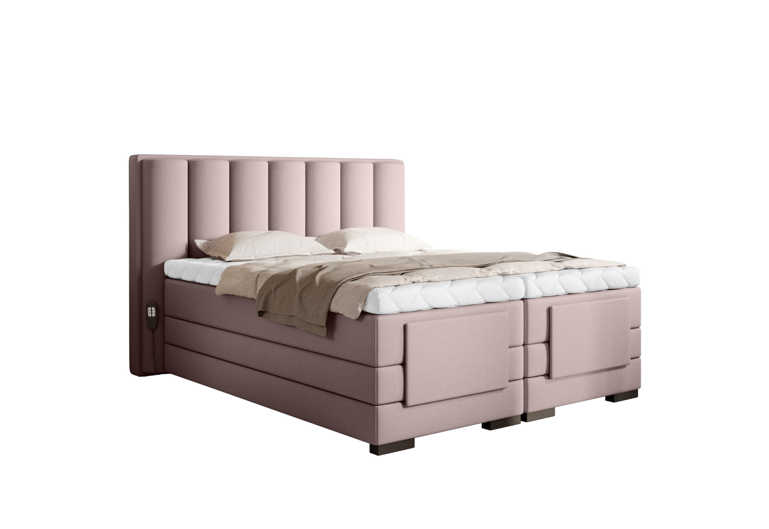 

Kontinentální postel s matracemi a elektrickým polohováním postele 160 Veros - ELTAP