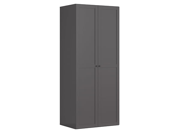 

Dvoudveřová šatní skříň do ložnice Flex 100 - Black Red White - BRW