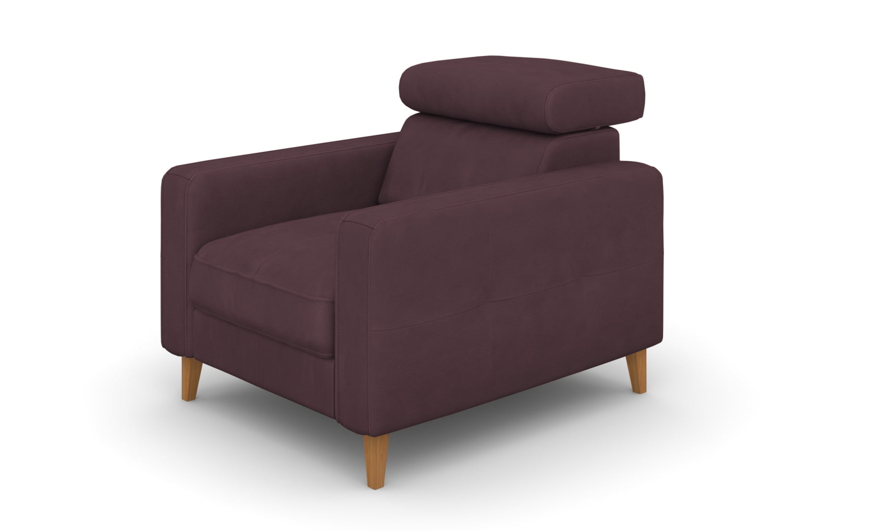 

Elegantní čalouněné křeslo s opěrkou hlavy do obývacího pokoje Goya - Bydgoskie Meble