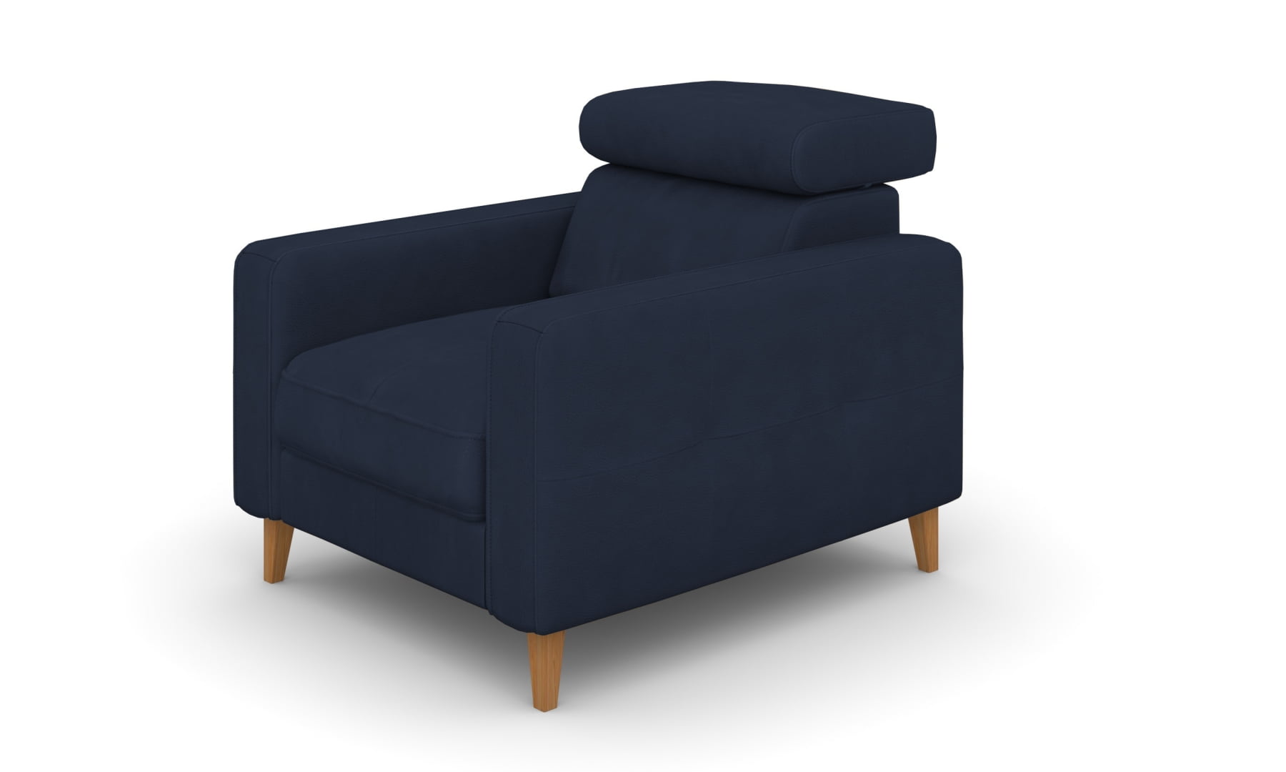 

Elegantní čalouněné křeslo s opěrkou hlavy do obývacího pokoje Goya - Bydgoskie Meble