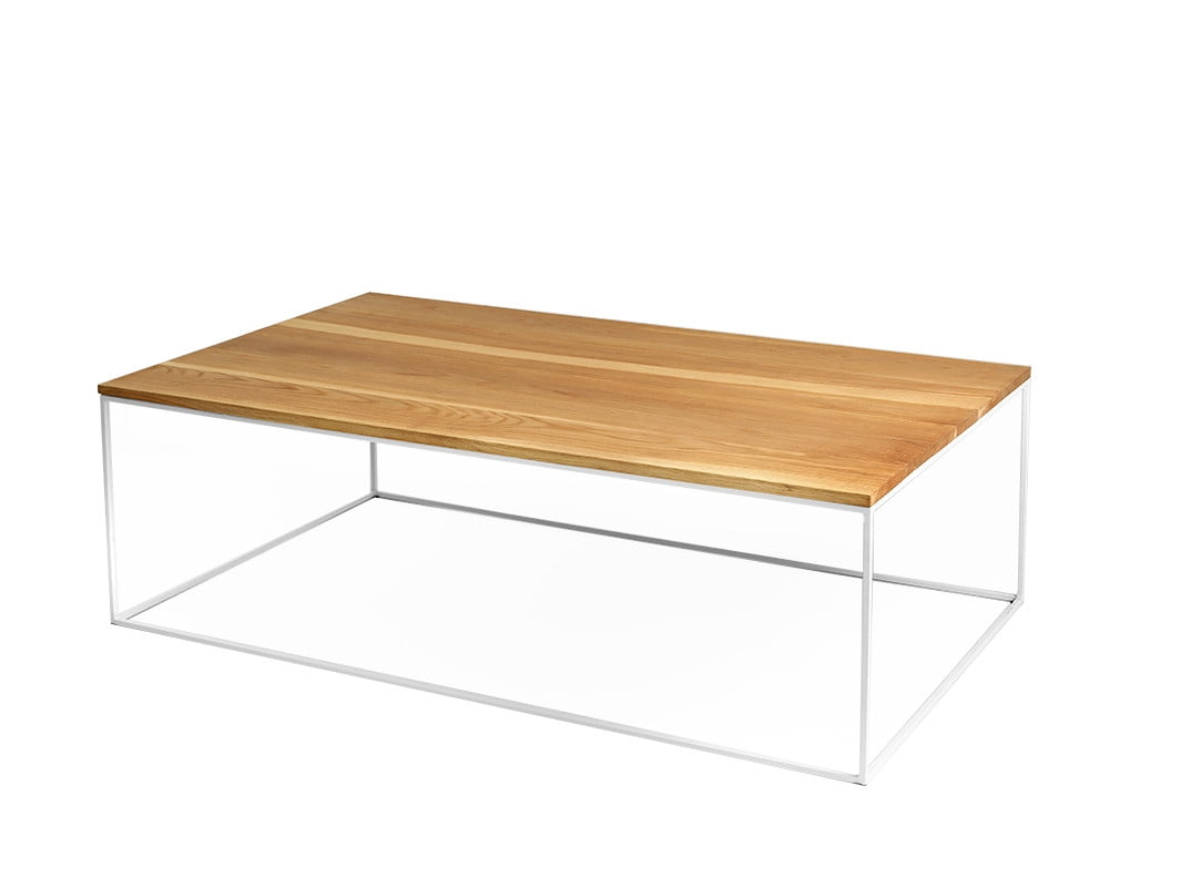

Konferenční stolek na kovových rámech do obývacího pokoje Tensio Solid Wood 100x60 - CustomForm