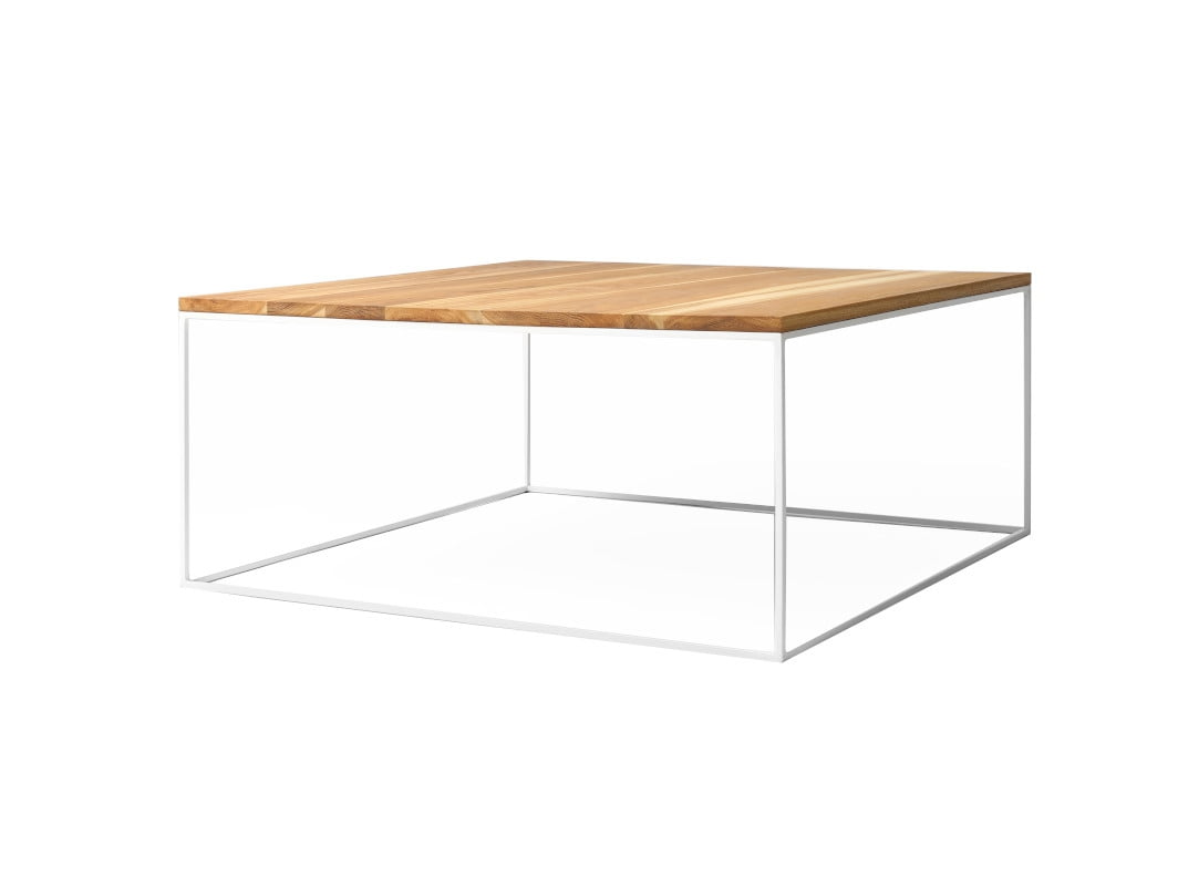 

Konferenční stolek na kovových rámech do obývacího pokoje Tensio Solid Wood 100x100 - CustomForm
