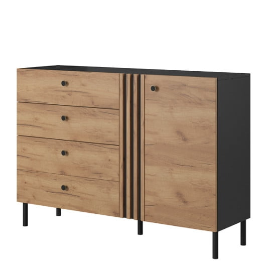 

Komoda se skříňkou a zásuvkami do ložnice Deco - Meble Laski