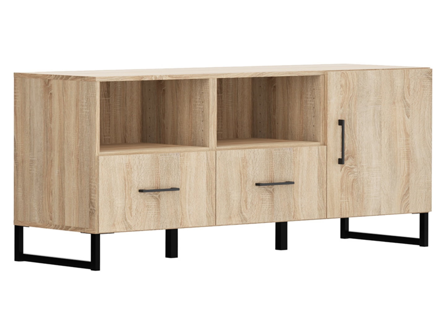 

Široký TV stolek - Black Red White - BRW