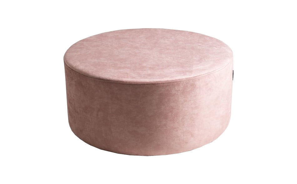 

Kulatá čalouněná podnožka do obývacího pokoje Sari 70x35 - CustomForm