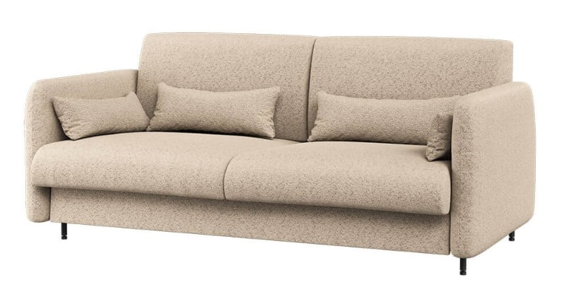

Pohovka 140 cm k sklápěcí posteli BC-01 - tk. bouclé béžová - Lenart