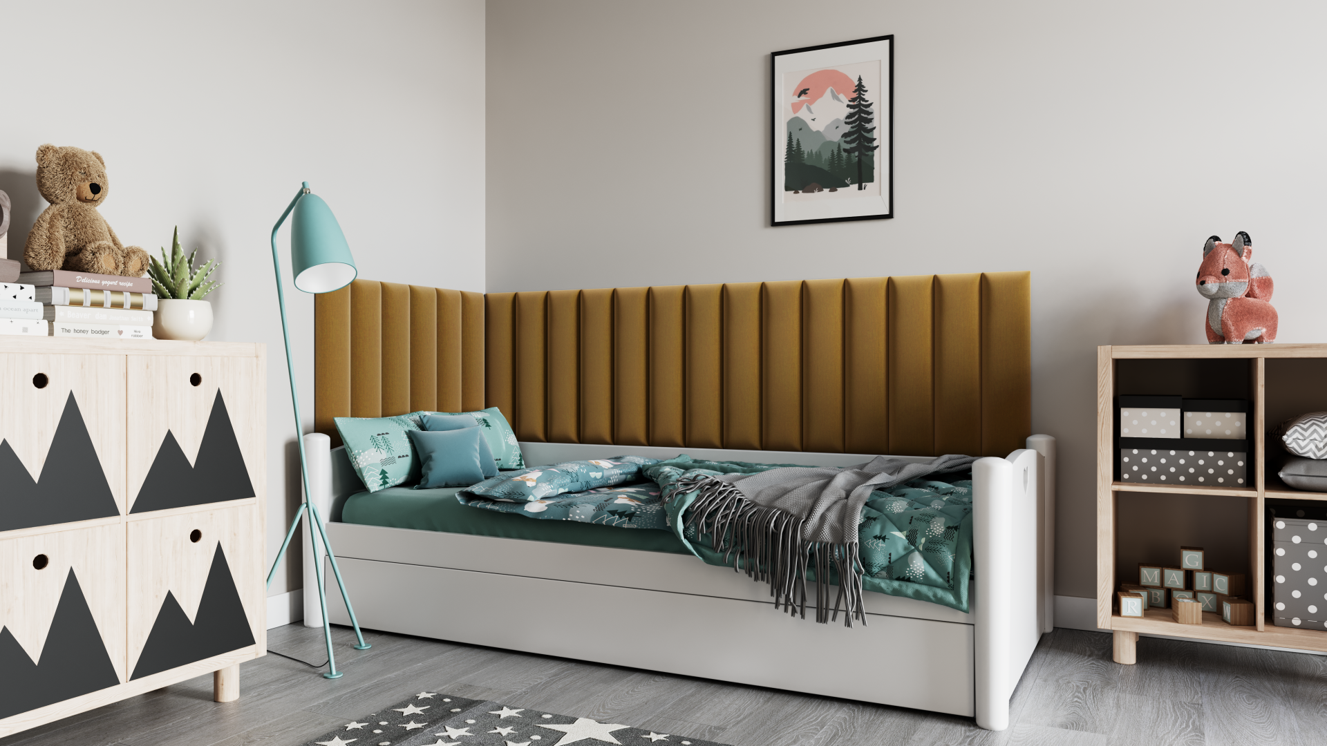

Sada čalouněných panelů Quadratta 210x90x60 cm - ELTAP