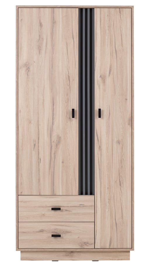 

Dvoudveřová šatní skříń se zásuvkami do obývacího pokoje Allmo - Meblar