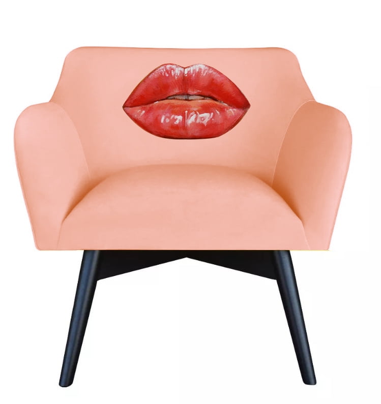 Křeslo POP-ART Kiss - Happy Barok