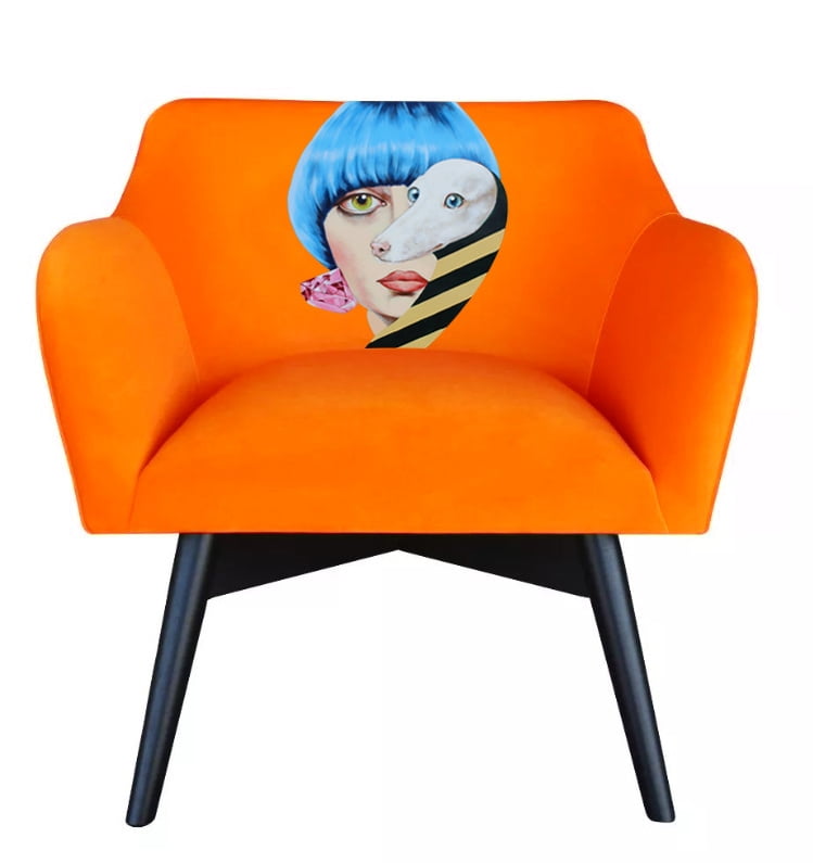 

Křeslo POP-ART Dog Lady - Happy Barok