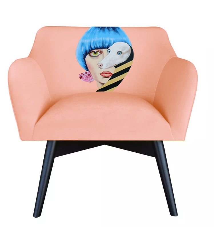 

Křeslo POP-ART Dog Lady - Happy Barok