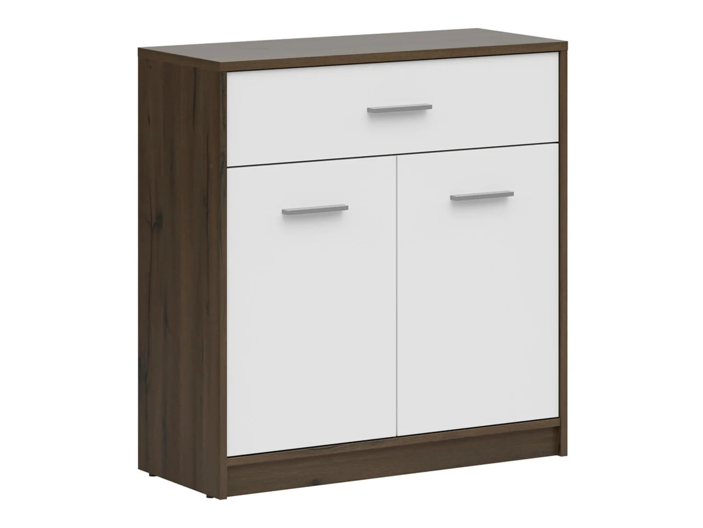 

Komoda s dvířky a zásuvkou do obývacího pokoje Nepo Plus - Black Red White - BRW