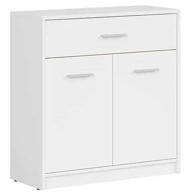 

Komoda s dvířky a zásuvkou do obývacího pokoje Nepo Plus - Black Red White - BRW