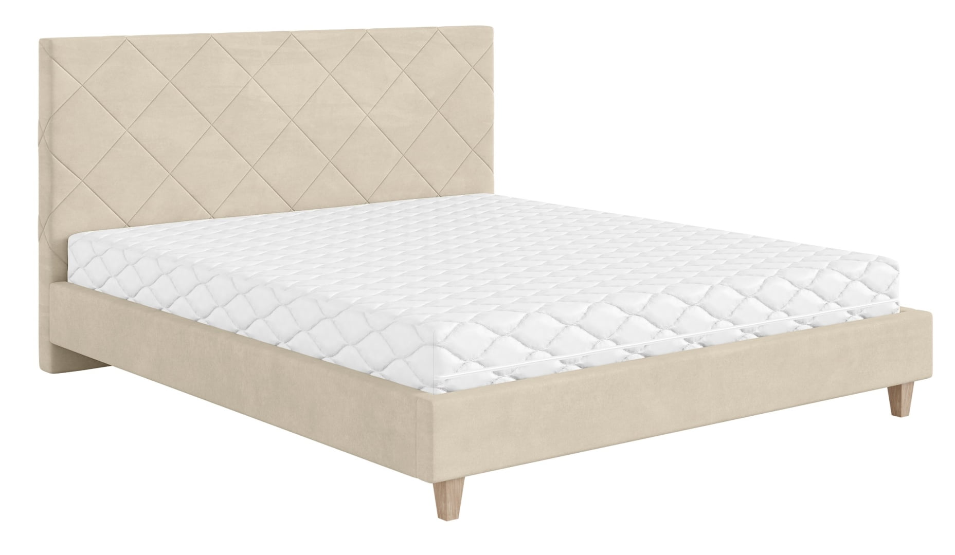 

Čalouněná postel Slim 180x200 s roštem a elegantním čelem - Laverto