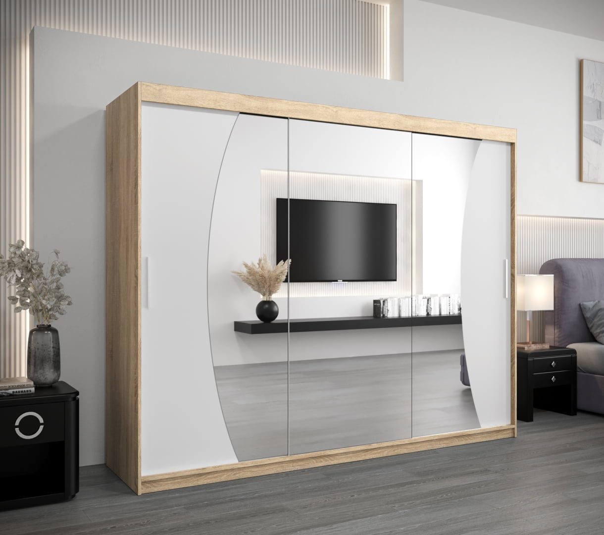 Skříň s posuvnými dveřmi Wave 250 - Abiks Meble