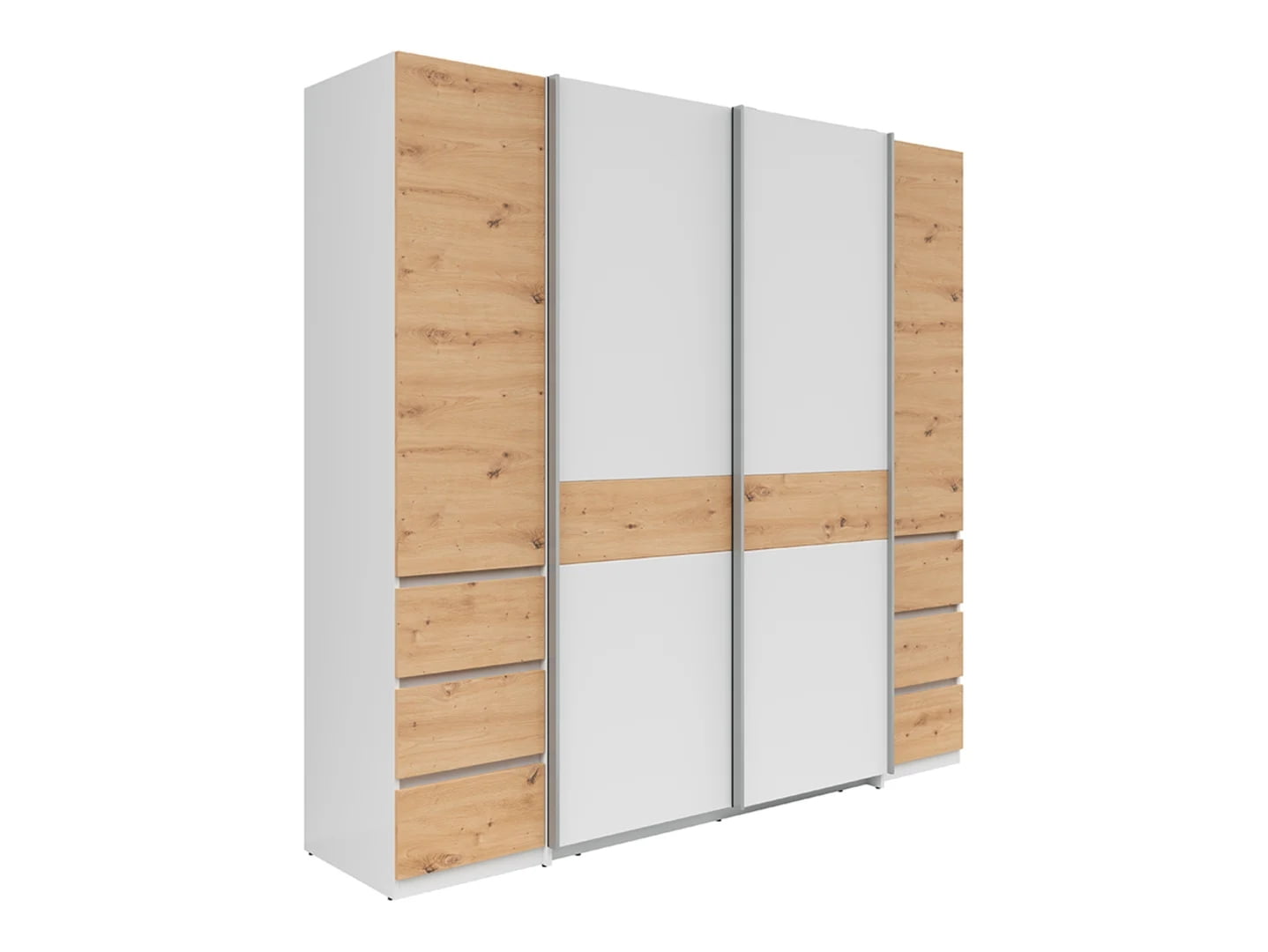 

Šatní skříň Fabio - Black Red White - BRW